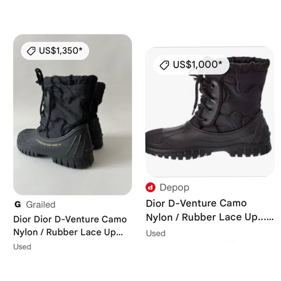 CHRISTIAN DIOR
Rubber Nylon D-Venture Boots 36
Black - Picture 16 of 16